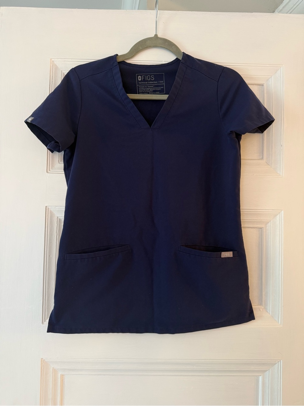FIGS Women's Navy V-Neck Scrub Top XX